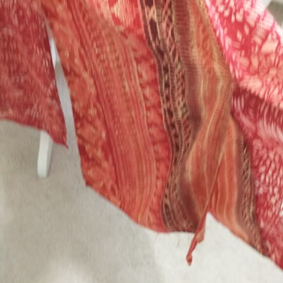 Rabbit Rabbit Rabbit Maxi Skirt Women's Sz 12 Multicolor Boho Floral Slit panels - Picture 8 of 12